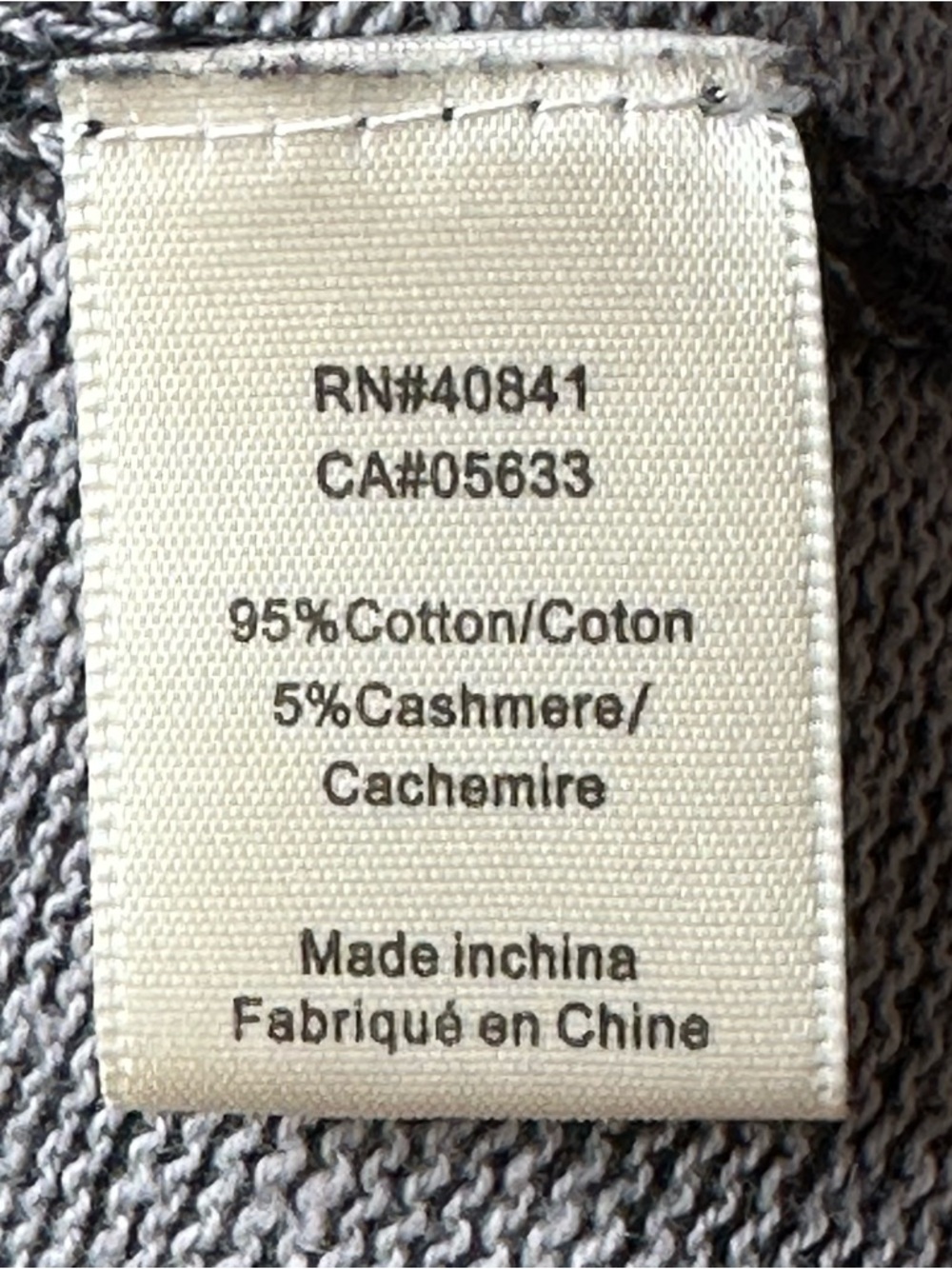 Aventura Clothing Cardigan Size L Gray Cotton Cashmere Open Front Lightweight - Picture 8 of 16